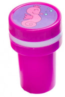 stempel zeepaardje meisjes 4 x 2,5 cm paars