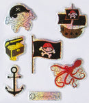 Stickers anker/ vlag 7 stuks