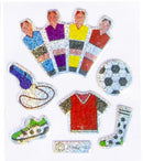 stickers glitter voetbal