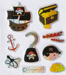 Stickers kist/ boot 9 stuks