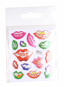 stickervel lippen 7 x 11,5 cm folie 15 stuks