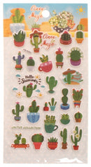 stickervel multicolor cactussen 19 x 10 cm 25 stuks