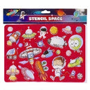 stickervel ruimte 22-delig rood