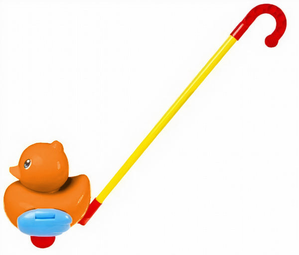 Stokroller eend oranje