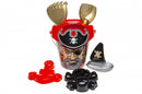 strandspeelgoed piraten met emmer 6-delig multicolor 18 cm