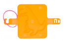 strandzegel dinosaurus 8 cm oranje