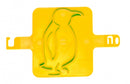 strandzegel pinguïn 8 cm geel