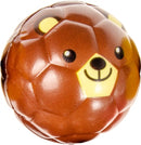 stressbal beer 6,5 cm bruin
