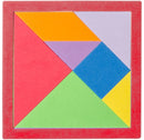vormenpuzzel Tangram junior foam 15,5 cm rood