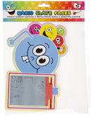 tekenbord met pen emoticons blauw