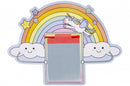 tekenbord met pen regenboog 24 cm
