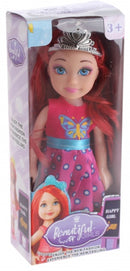 tienerpop Beautiful Girl 16 cm bruin