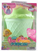 tienerpop cupcake meisjes 13 x 9 cm groen/hagel