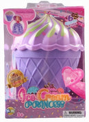 tienerpop cupcake meisjes 13 x 9 cm paars/confetti