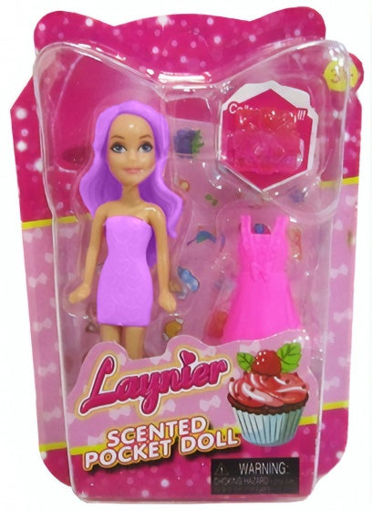 tienerpop Laynier Scented paars/roze 8,6 cm