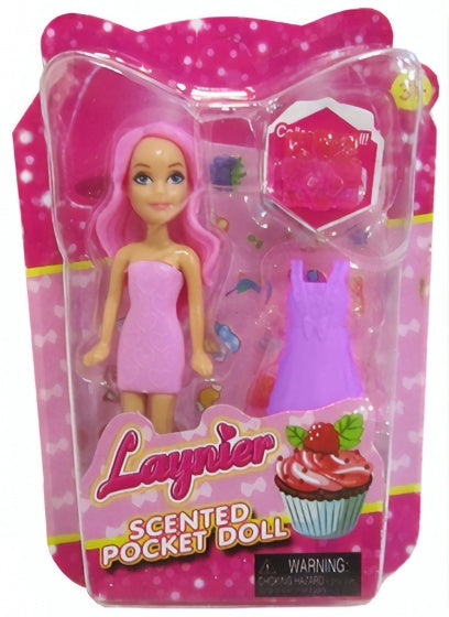 tienerpop Laynier Scented roze/paars 8,6 cm