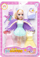 tienerpop met accessoires 10 cm groen 7-delig