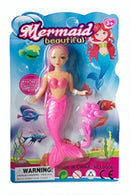 tienerpop zeemeermin 15 cm roze