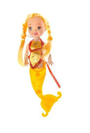 tienerpop zeemeermin meisjes 14 cm geel