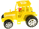 tractor jongens 8 x 6 cm geel