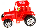 tractor jongens 8 x 6 cm rood