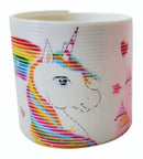 trapveer unicorn 6 cm wit/multicolor