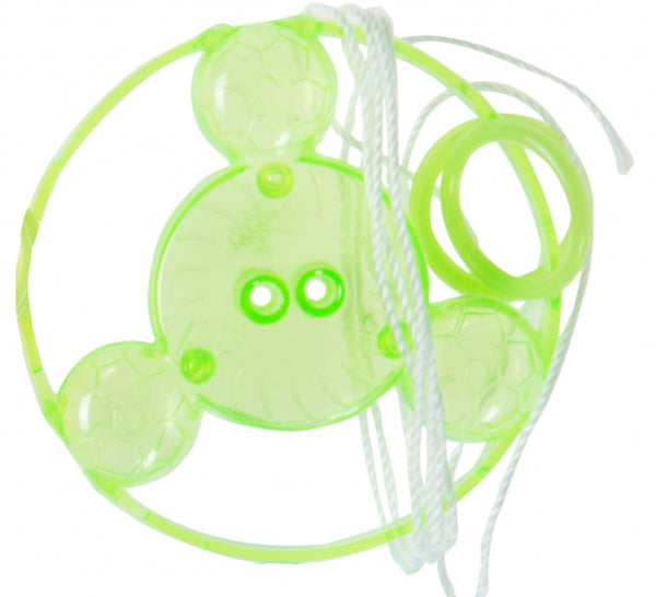 trekschijfje junior 5,5 cm nylon groen 5-delig