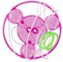 trekschijfje junior 5,5 cm nylon roze 5-delig