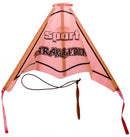 vlieger junior 45 cm polypropyleen oranje 2-delig