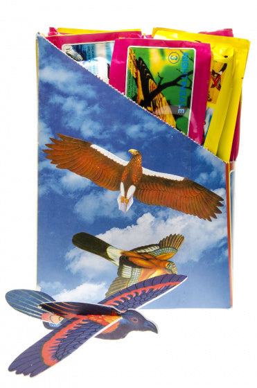 werpvliegtuig Buzzard 26 cm piepschuim bruin