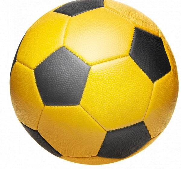 voetbal junior 22 cm geel