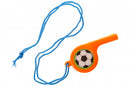 voetbalfluit met koord oranje 4 cm