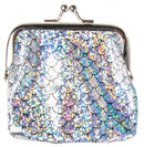 zeemeermin-portemonnee 10 cm zilver