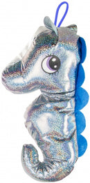 zeepaardenknuffel 40 cm blauw/zilver