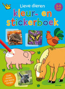 Lieve dieren kleur- en stickerboek