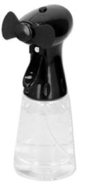 handventilator 21,5 x 7,7 x 9 cm transparant/zwart