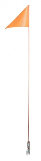 Fietsvlag Icetoolz 24052G0 met deelbare stang van fiberglas 150 cm - oranje