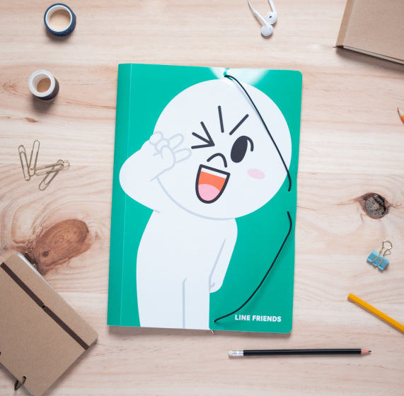 elasto-/foldermap A4 34 x 24,5 cm karton groen/wit