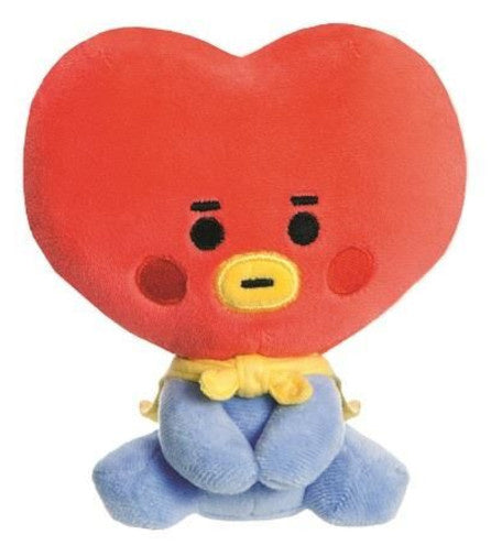 knuffel Tata BT21 junior 13 cm pluche rood