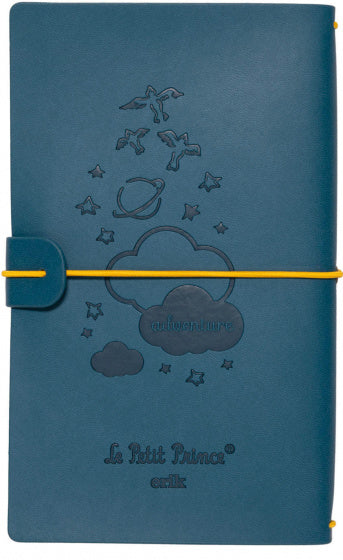 notitieboek A5 19,5 x 12 cm imitatieleer blauw