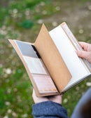 notitieboek A5 19,5 x 12 cm imitatieleer blauw