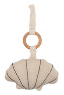 babygymspeeltjes Schelp junior katoen beige 3-delig