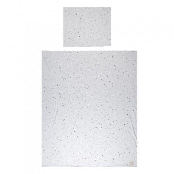 dekbedovertrek Dots junior 140 x 200 cm katoen crème