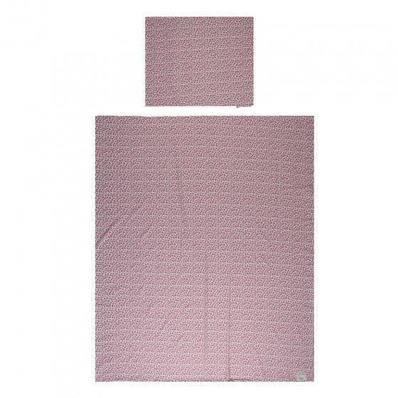 dekbedovertrek Leopard junior 140 x 200 cm katoen roze