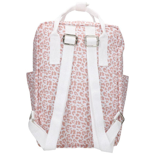 rugzak Leopard meisjes 29 cm polyester roze