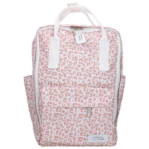 rugzak Leopard meisjes 29 cm polyester roze