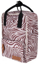 rugzak Zebra junior 29 x 20 cm polyester bruin