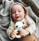 bijtring Panda junior 10 cm rubber beige