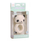 bijtring Panda junior 10 cm rubber beige