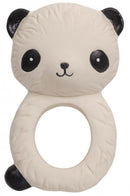 bijtring Panda junior 10 cm rubber beige
